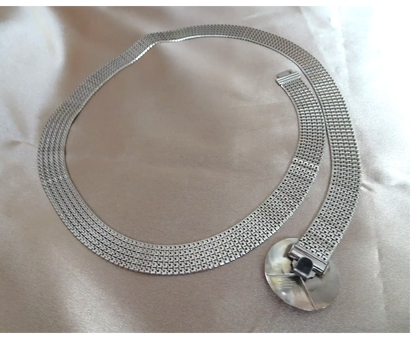 STUNNING Art Deco Chrome Belt and Buckle, Classic Deco ,Wonderful Condition, Collectible Art Deco Accessories