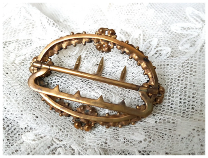 ANTIQUE Georgian Exquisite Sparkling Paste and Turquoise Glass Dress Buckle, Floral Design, Beautiful Condition, Collectible Buckles Jewelry
