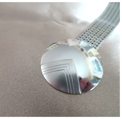 STUNNING Art Deco Chrome Belt and Buckle, Classic Deco ,Wonderful Condition, Collectible Art Deco Accessories