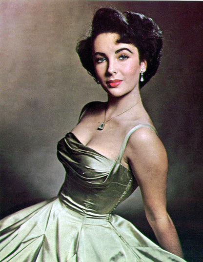 1950s Stunning Evening Gown or Cocktail Dress and Jacket Pattern Liz Taylor Style Figure Flattering Pleated Shaped Shelf Bust Low Back Full Dreamy Skirt Simplicity 1848 Vintage Sewing Pattern Bust 33