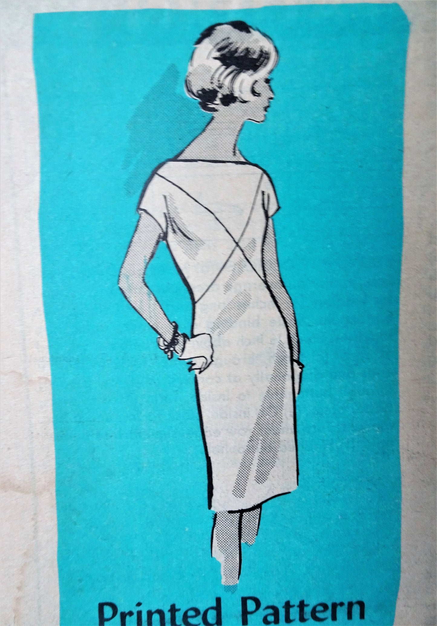 1960s CLASSY Slim Dress Pattern Mail Order 4826 Seam Interest, Bust 34, Vintage Sewing Pattern FACTORY FOLDED