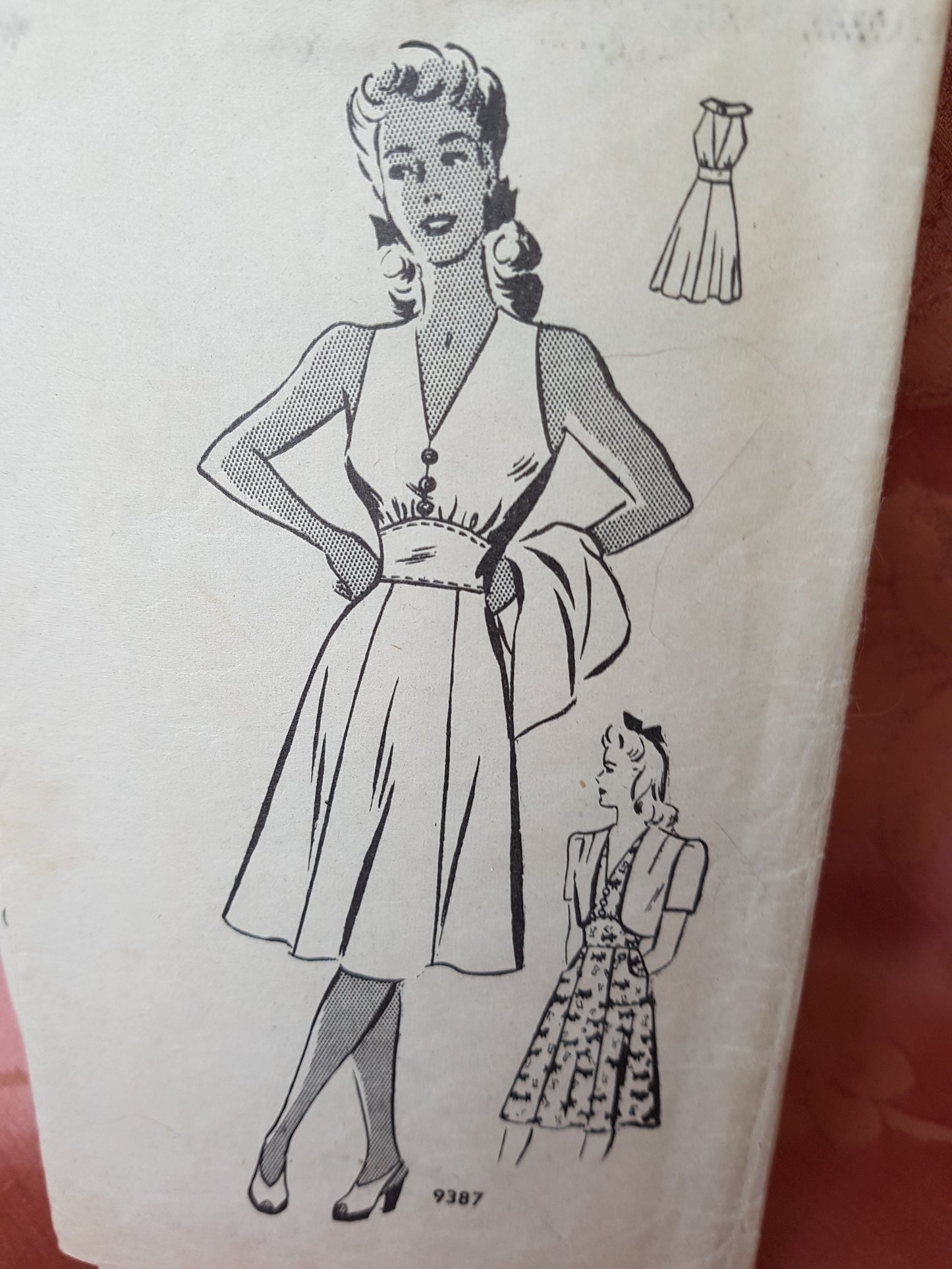 1940s FABULOUS Sun Dress and Bolero Jacket Pattern MARIAN MARTIN 9387 Beautiful Design, Bust 32 Vintage Sewing Pattern