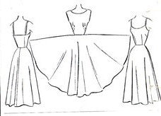 1950s DREAMY Party Evening Dress and Slip Pattern McCALL 8035 Full Dancing Skirt Perfect For Lace and Sheer Fabrics Bust 30 Vintage Sewing Pattern
