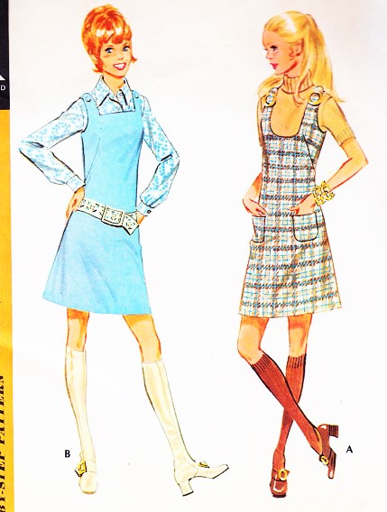 1970s CUTE Jumper Pattern McCALLS 2524 Two Necklines Square or Deep Horseshoe Shape  Bust 31 Quick n Easy  Vintage Sewing Pattern FACTORY FOLDED