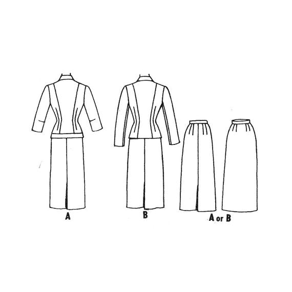 1950s STUNNING Slim Skirt Suit Pattern McCALLS 3574 Figure Show Off  Daytime or After 5 Two Pc Suit Bust 32 Vintage Sewing Pattern