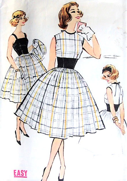 1950s LOVELY Day or Party Dress and Bolero Pattern McCALLS 4871Beautiful Design, Bust 33 Vintage Sewing Pattern