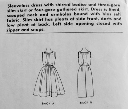 1960s BEAUTIFUL Evening Cocktail Party Dress Pattern McCALLS 6607 Shirred Bodice Slim or Bouffant Gathered Full Skirt , Bust 34 Vintage Sewing Pattern FF