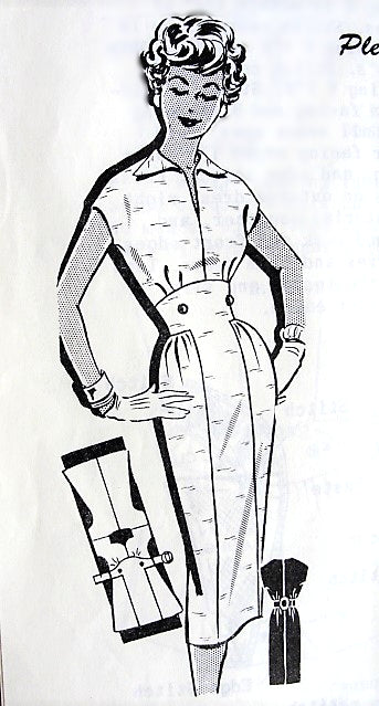 Late 50s Slim Cocktail or Day Dress Pattern Patt-O-Rama 1468 Figure Flattering Dress Bust 38 Vintage Sewing Pattern FACTORY FOLDED