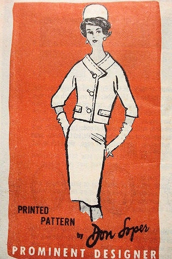 1960s Classy Don Loper Suit Pattern Prominent Designer M410 Slim Skirt Couture Suit Bust  31 Vintage Sewing Pattern FACTORY FOLDED