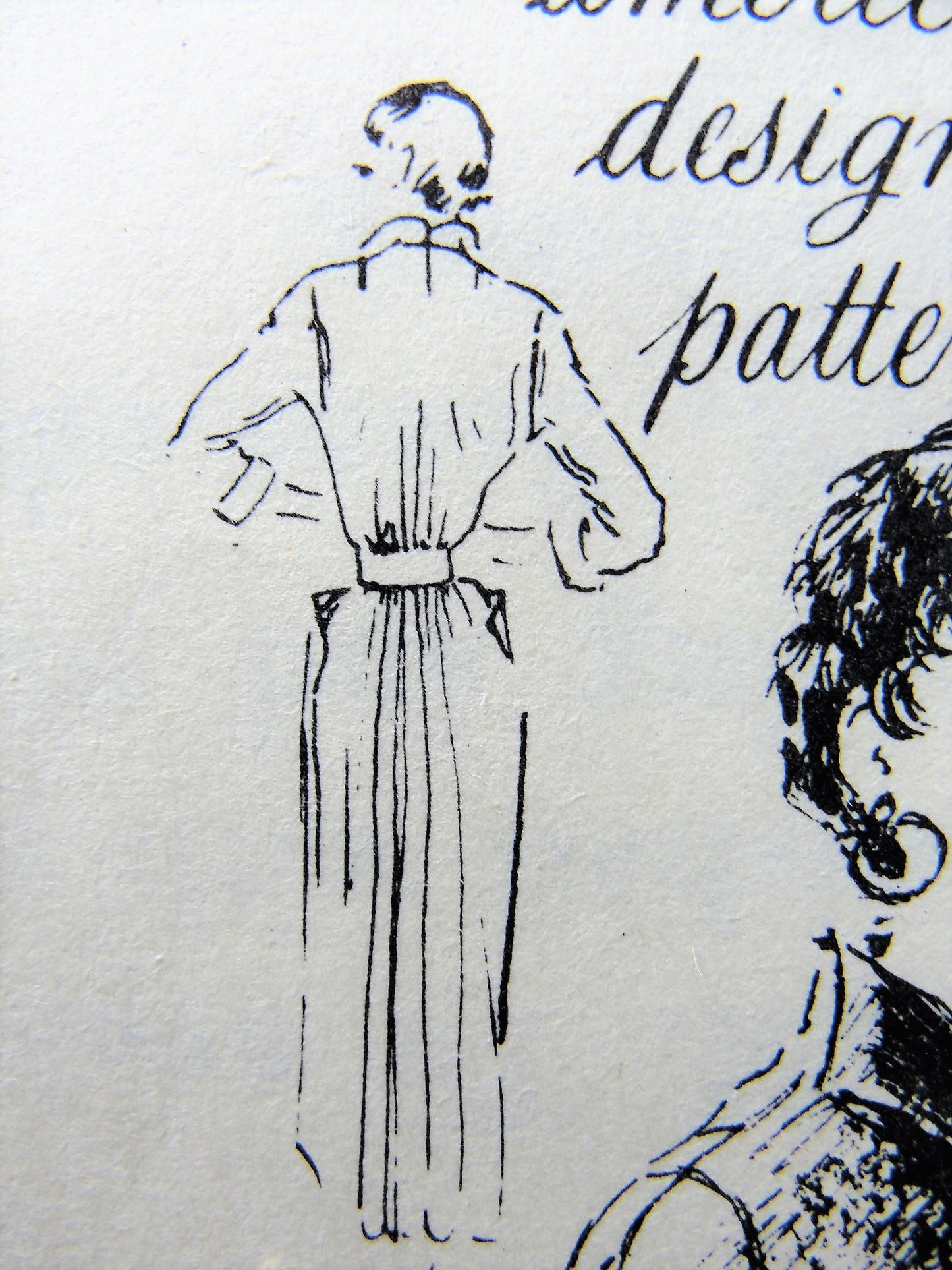 1950s GORGEOUS Herbert Sondheim Dress Pattern SPADEA 1168 Stunning Dress with Back Fullness,Daytime or Dinner Evening Party, Lovely Design Details, Bust 35 Vintage Sewing Pattern