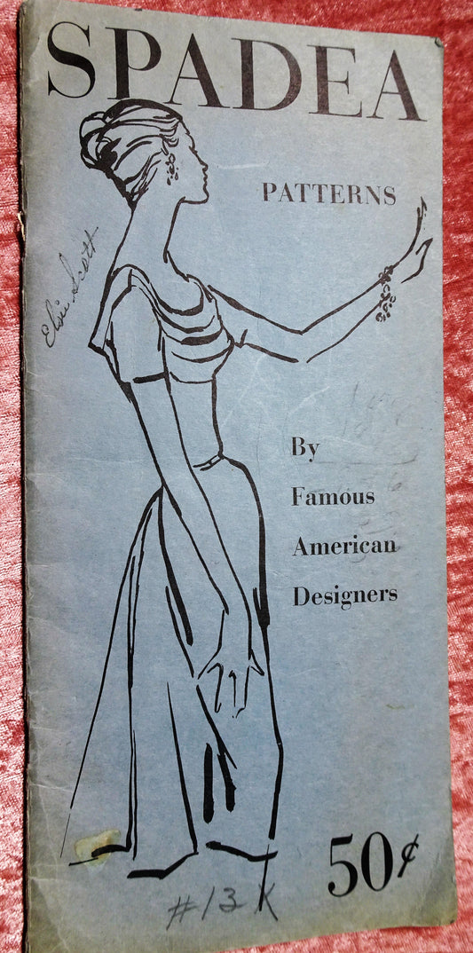FABULOUS Vintage 1950s SPADEA PATTERN BOOK Catalog for 1956 with 56 Pages Gorgeous Inspiring Pattern Illustrations