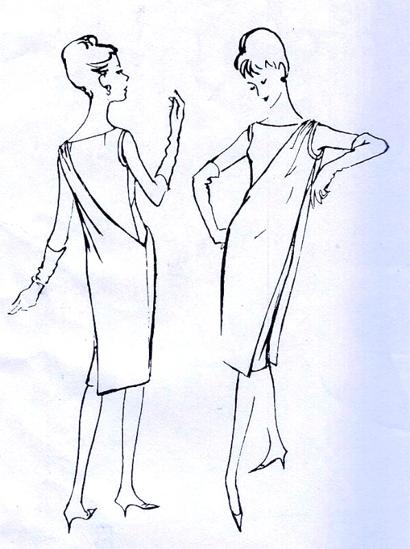 1960s DRAMATIC  Jacques Heim Evening Cocktail Party Dress Pattern VOGUE Paris 1333 Shoulder Draped Stunning Design Bust 34 Vintage Sewing Pattern FACTORY FOLDED