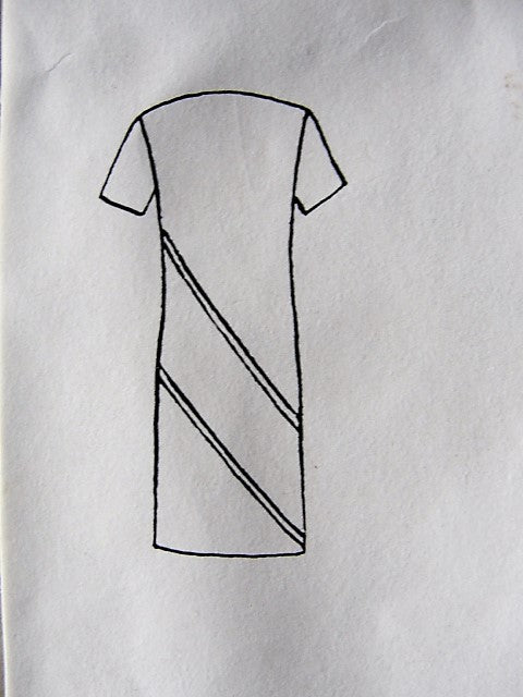 1960s STRIKING Molyneux Diagonal Seam Dress Pattern VOGUE Paris Original 1932 Day or After Five Bust 32 Vintage Sewing Pattern UNCUT