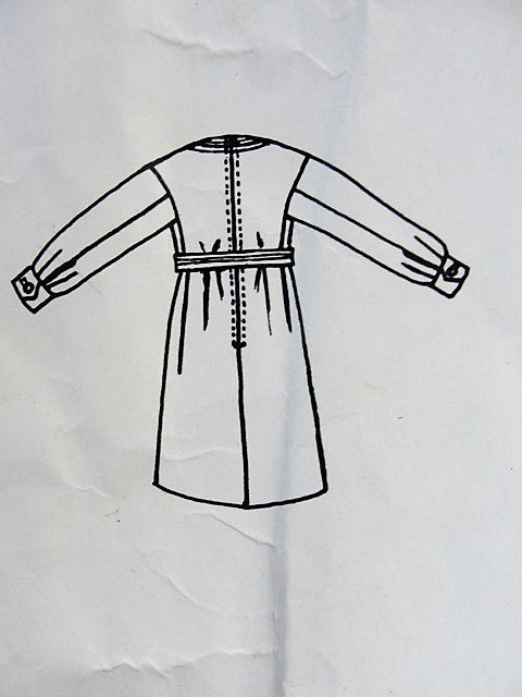 1960s MOD Galanos Dress Pattern VOGUE Americana 1945 Unique Design Day or After 5 Bust 32 Vintage Sewing Pattern