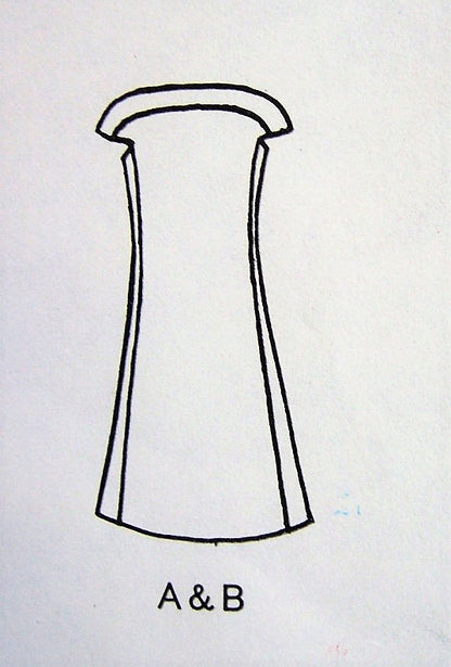 1960s MOD Laroche Dress Pattern VOGUE Paris Original 1950 Bateau Neckline  Cap Sleeves Slightly a Line Dress Bust 34 Vintage Sewing Pattern