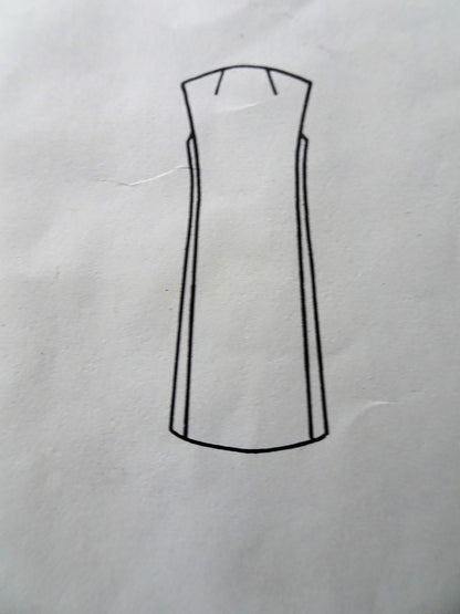 STUNNING 1960s Pertegaz Day or Cocktail Party Dress Pattern VOGUE Couturier Design 2139 Sheer Elegance, Button Interest Slim Dress Bust 36 Vintage Sewing Pattern FACTORY FOLDED