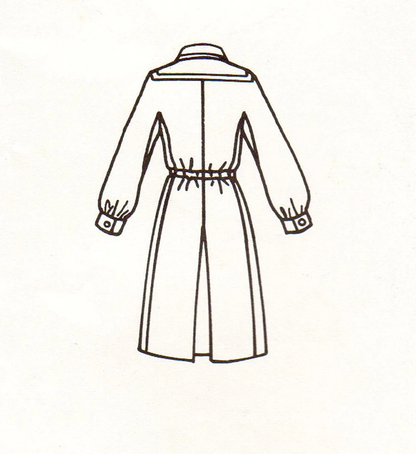 Fabulous 1960s GUY LAROCHE Dress Pattern VOGUE Paris Original 2184 Drawstring Waist Dress with Front/Back Inverted Pleats Bust 34 Vintage Sewing Pattern FF