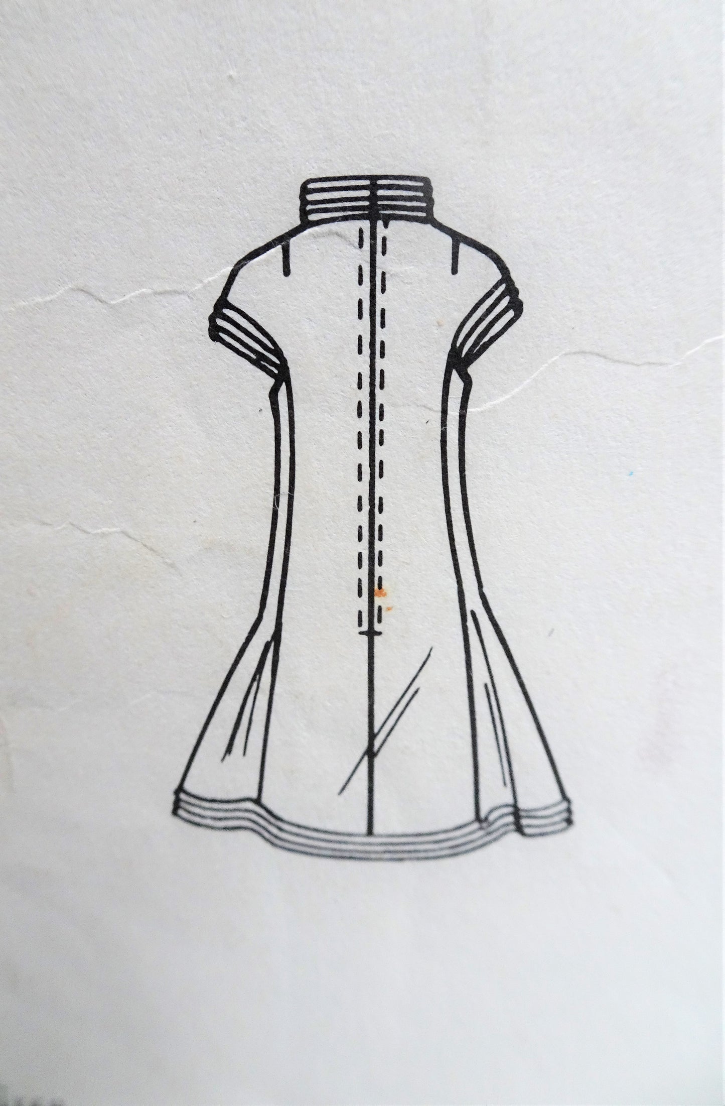 MOD 60s PIERRE CARDIN Dress Pattern VOGUE PARIS Original 2190 Flattering Dress Bust 31 Vintage Sewing Pattern UNCUT