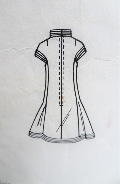 MOD 60s PIERRE CARDIN Dress Pattern VOGUE PARIS Original 2190 Flattering Dress Bust 31 Vintage Sewing Pattern UNCUT