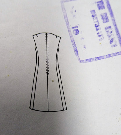 MOD 60s Bateau Neckline A Line Dress Pattern VOGUE Couturier Design 2203 Michael of London Designer, Bust 34 Vintage Sewing Pattern