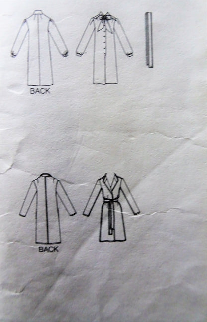 1980s CLASSY Kasper Dress and Coat Pattern VOGUE American Designer 2559 Slim Dress and Lovely Belted Coat, Bust 31 Vintage Sewing Pattern FACTORY FOLDED