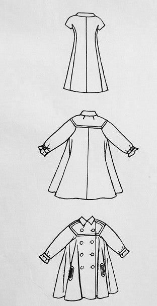 1960s FABULOUS Fabiani Coat and Dress Pattern VOGUE Couturier Design 1577 Slightly Fitted Dress Fabulous Full Tent Coat Bust 34 Vintage Sewing Pattern FACTORY FOLDED