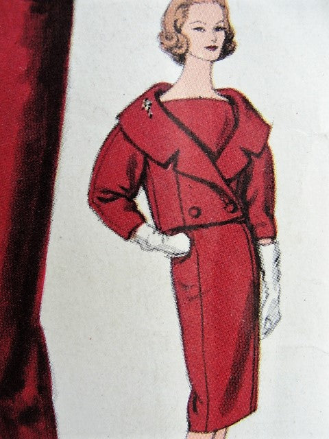 1950s ELEGANT Suit and Blouse Pattern VOGUE Paris Original 1452 Designed by Desses Perfect Day to Evening Outfit Bust 34 Vintage Sewing Pattern FACTORY FOLDED